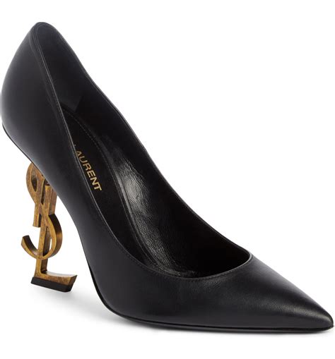 ysl matte black heels|saint laurent ysl heels price.